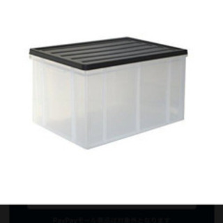 収納ケース　50L ブラック　コンテナーSの画像