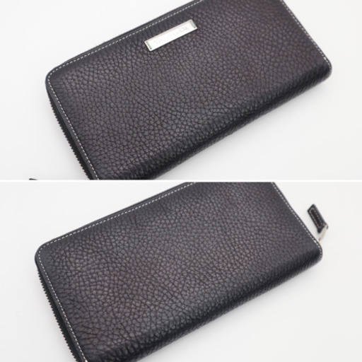 《TIFFANY&Co/プレート付きラウンドファスナー ブラック》Bランク 格安