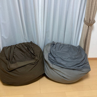 無印良品人をダメにするソファ2つ