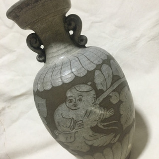 中国 宋時代 磁州窯 壺 花瓶の画像