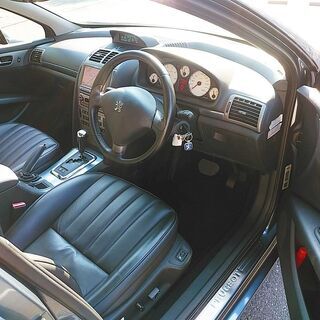★車検付★プジョー407★3.0/V6 エグゼクティブ★黒革シート/パワーシート/純正HDDナビ/アルミ/ETCなどの画像