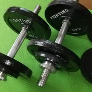 ファイティングダンベル合計60 kg セット