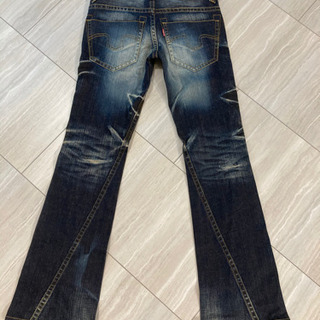 美品 TORNADOMART ダメージ加工 デニム ジーンズ Ｓトルネードマート ズボン ジーパン ローライズ　韓流　k-pop LDH 三代目　EXILEの画像