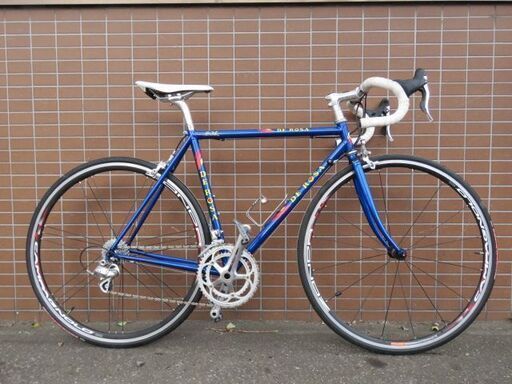 ■DE ROSA COLUMBUS デローザ コロンバス カンパニョーロ VELOCE 20速 ブルー クロモリ ロードバイク 自転車 札幌発
