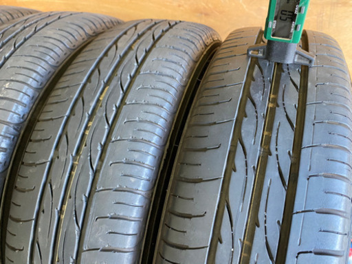 155/65R14・ダイハツ純正アルミホイール　ラジアルタイヤ4本セット・中古