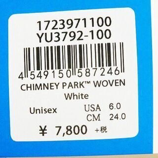 【苫小牧バナナ】□未使用保管品□Columbia/コロンビア/チムニーパーク/サンダル/カジュアルシューズ/YU3792-100//ホワイト/24cm/定価\7800☆♪の画像