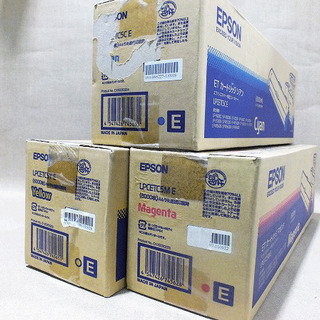 【苫小牧バナナ】EPSON/エプソン トナーカートリッジ ETカートリッジ LPCETC5 3本セット マゼンタ・イエロー・シアン 現状渡し♪の画像