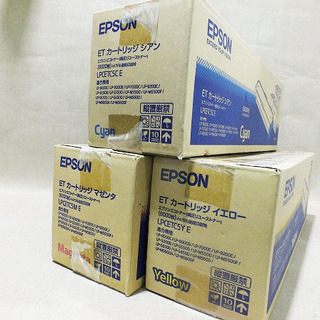 【苫小牧バナナ】EPSON/エプソン トナーカートリッジ ETカートリッジ LPCETC5 3本セット マゼンタ・イエロー・シアン 現状渡し♪の画像