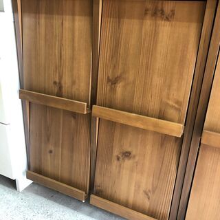 【リサイクルショップどりーむ天保山店】3225　マガジンラック　棚　木目　オシャレ　ブラウン　中古品　人気の画像