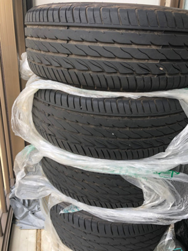 「中古」225/55R17 2019年製　10系アルファード純正ホイール付き　4本