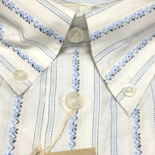 ●新品 メンズ ワイシャツ ストライプ柄シャツ LLサイズの画像
