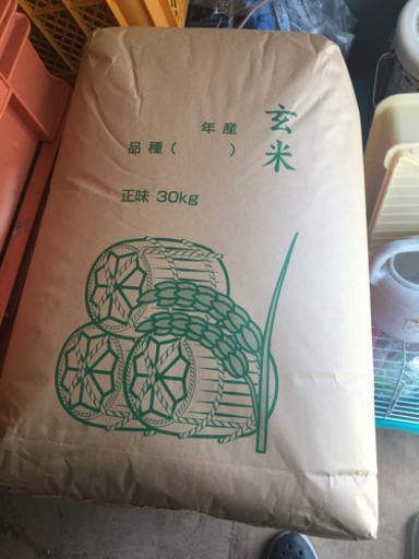 2019年キヌヒカリ玄米30キロ。2袋で14000円