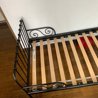 IKEA アイアンベッド　フレームとすのこ　ミンネン　キッズベッドの画像