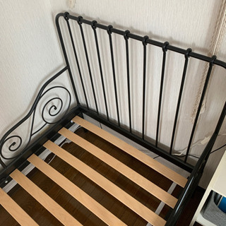 IKEA アイアンベッド　フレームとすのこ　ミンネン　キッズベッドの画像