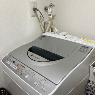 【9月25(金)〜28日(月) まで】SHARP Ag+ イオンコート 乾燥機能付き ES-TG55K 希少品　洗濯機 5.5kgの画像