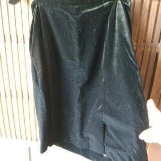 ROPE 黒ビロードスカートの画像