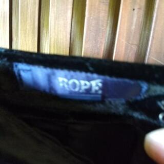 ROPE 黒ビロードスカートの画像