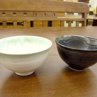 会津本郷焼 流紋焼 夫婦茶碗 ゴハン 飯碗 ごはん 札幌 西岡店