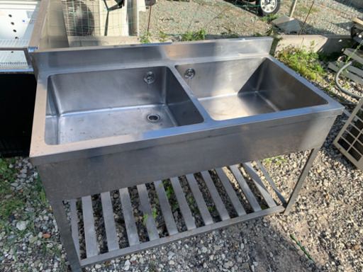 ステンレス　業務用　シンク　流し台　2槽