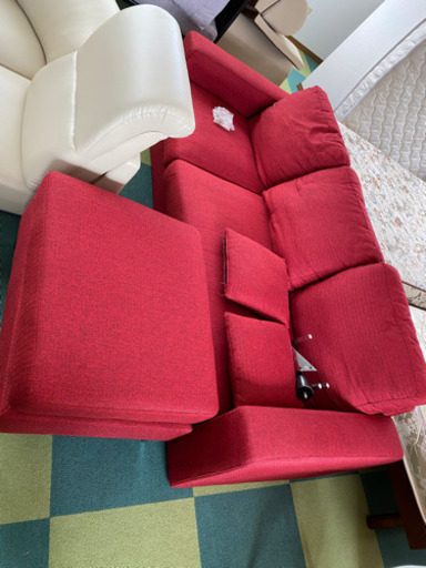 オットマン付き　ソファー　リサイクルショップ宮崎屋21.3.19