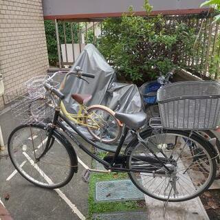 自転車 ママチャリの画像
