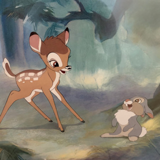 ディズニー　バンビ   絵画