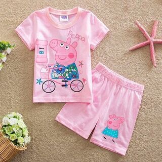 子供 キッズ パジャマ 100 上下セット 可愛い キッズ 新品...