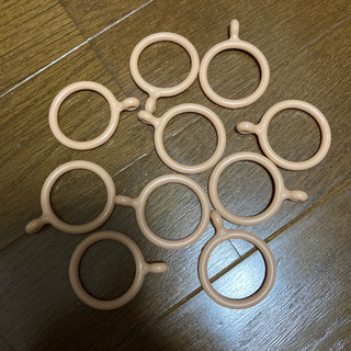 つっぱり棒用カーテンリング 10個セット