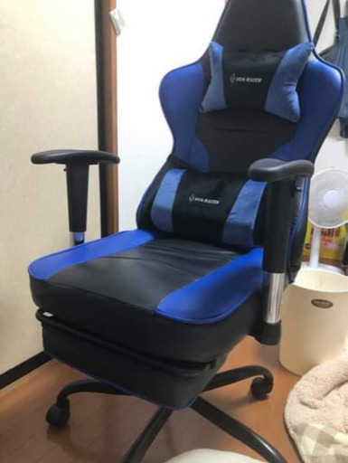 ム用チェア-ハイバックレーシングコンピューターデスクオフィスチェア フットレスト