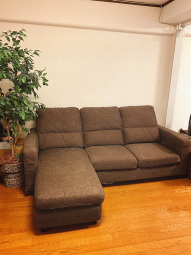 格安 定価20万 馬場家具 カウチソファ 大きい オットマン
