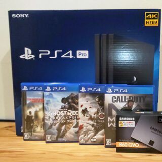 PS4Pro おまけ付き ソフト4本＋SSD1TB