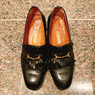 GUCCI 黒レザー　ローファー　サイズ38