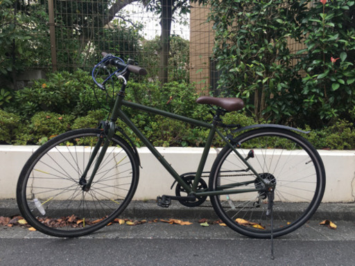 クロスバイク モスグリーン