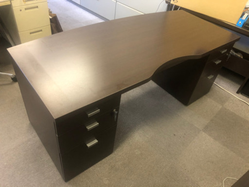 エグゼクティブデスク【役員用両袖デスク鍵付き】