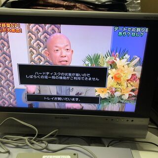 シャープ　地上・BS・110度CSデジタルチューナー内蔵　ハイビジョンレコーダー DV-HRD3　マニュアル3冊　ACアダプタ（UADP-A057WJZZ）付属　リモコン欠品　不具合ありのジャンク品の画像