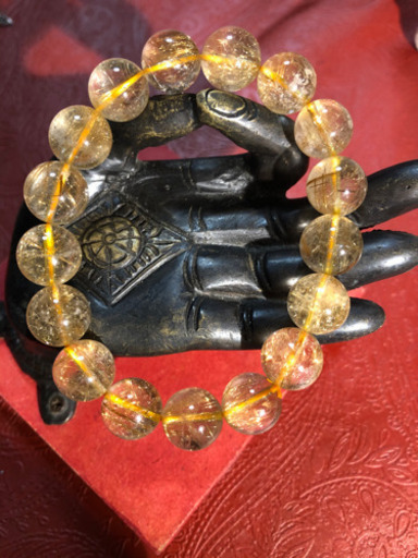 新品:ルチルクォーツ12.5㎜天然石・パワーストーン