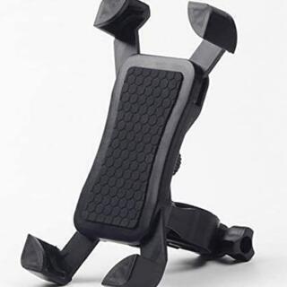 自転車スマホホルダー黑 スタンド オートバイ バイク脱落防止 脱...