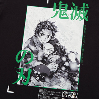炭治郎& 禰豆子！ ユニクロ×鬼滅の刃コラボTシャツ 150cm の画像