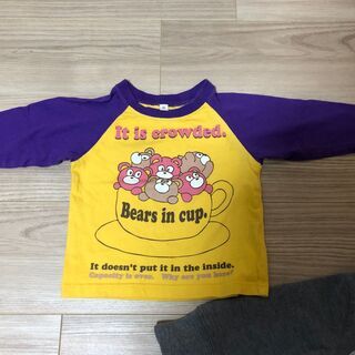 子供服　８０　ロンパース＆長袖Tシャツの画像
