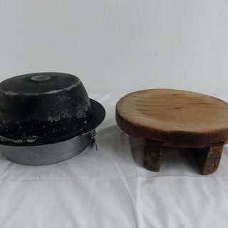 骨董品、昭和レトロ、アンティーク、羽釜（蓋とセット）の画像