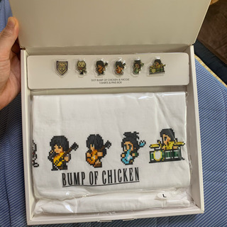 BUMP OF CHICKEN FF コラボ Tシャツ ピンバッジ Lサイズの画像