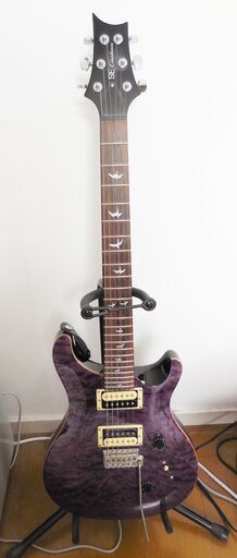 【売ります】エレキギター　PRSカスタム24　パープル　ギグバッグ付き