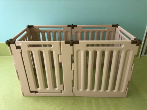 リッチェル ペット用 3ウェイサークル 6面90H ベージュ