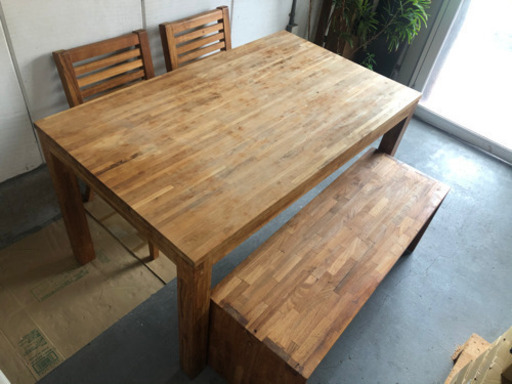 ■急募■高級木製　ダイニングテーブル　椅子セット　ダイニングチェア