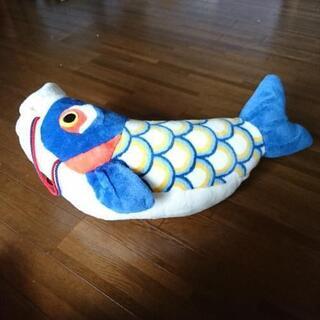 ビックでリアルな鯉のぼりのぬいぐるみの画像