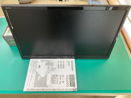 シャープ 22V型 液晶 テレビ AQUOS LC-22K40-B　壁掛けキット付き