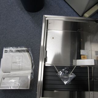 【　値下げしました。　】　未使用品、郵便ポスト、ステンレス製、フェイスはブラックです。の画像
