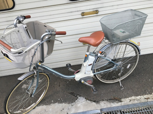 現在商談中】ナショナル　電動サイクル　電動自転車　子供のせ