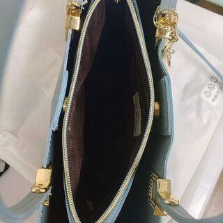 スカイブルー ショルダーバッグの画像