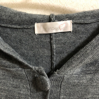 ●お取引完了●Feroux フェルウ ニット ポンチョ カーディガン 洗濯可 ファー取り外し可能の画像